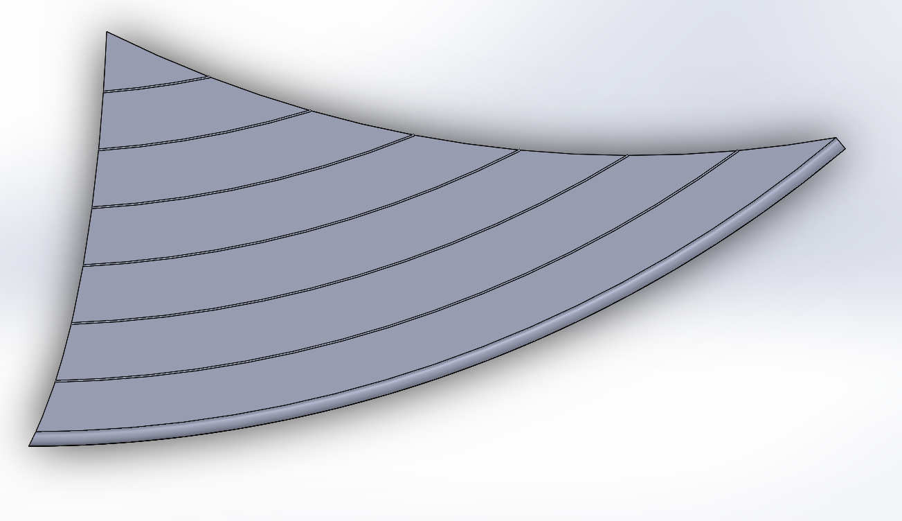 SOLIDWORKS wing model